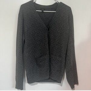 J. Crew Charcoal Cardigan Sweater